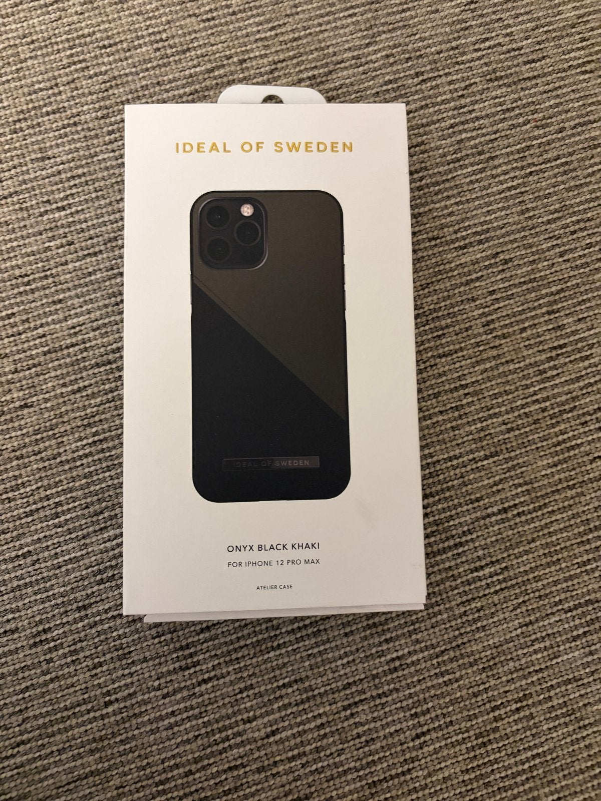 Ideal of Sweden iPhone 12 Pro Max Hoesje Onyx Black Khaki, Telecommunicatie, Ophalen, Zwart, Nieuw, IPhone 12 Pro Max