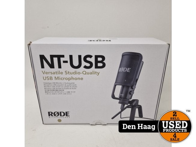 Rode NT-USB USB-condensatormicrofoon | Nette staat, Muziek en Instrumenten, Microfoons, Rode, Zo goed als nieuw, Support@rode.com