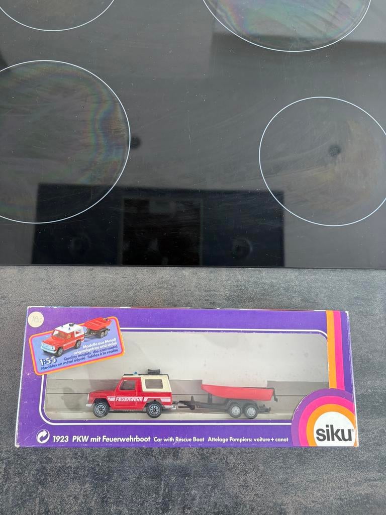Siku Feuerwehr met boot, Ophalen of Verzenden, Nieuw, Auto, SIKU