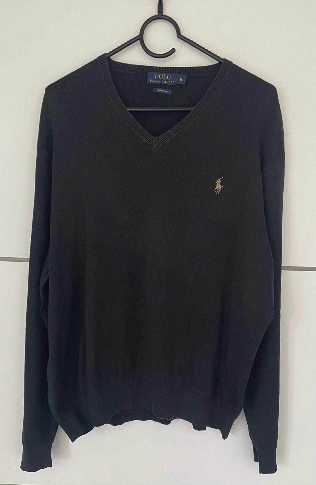 Ralph Lauren Polo v-hals trui maat XL, Ophalen of Verzenden, Zo goed als nieuw, Maat 56/58 (XL), Zwart