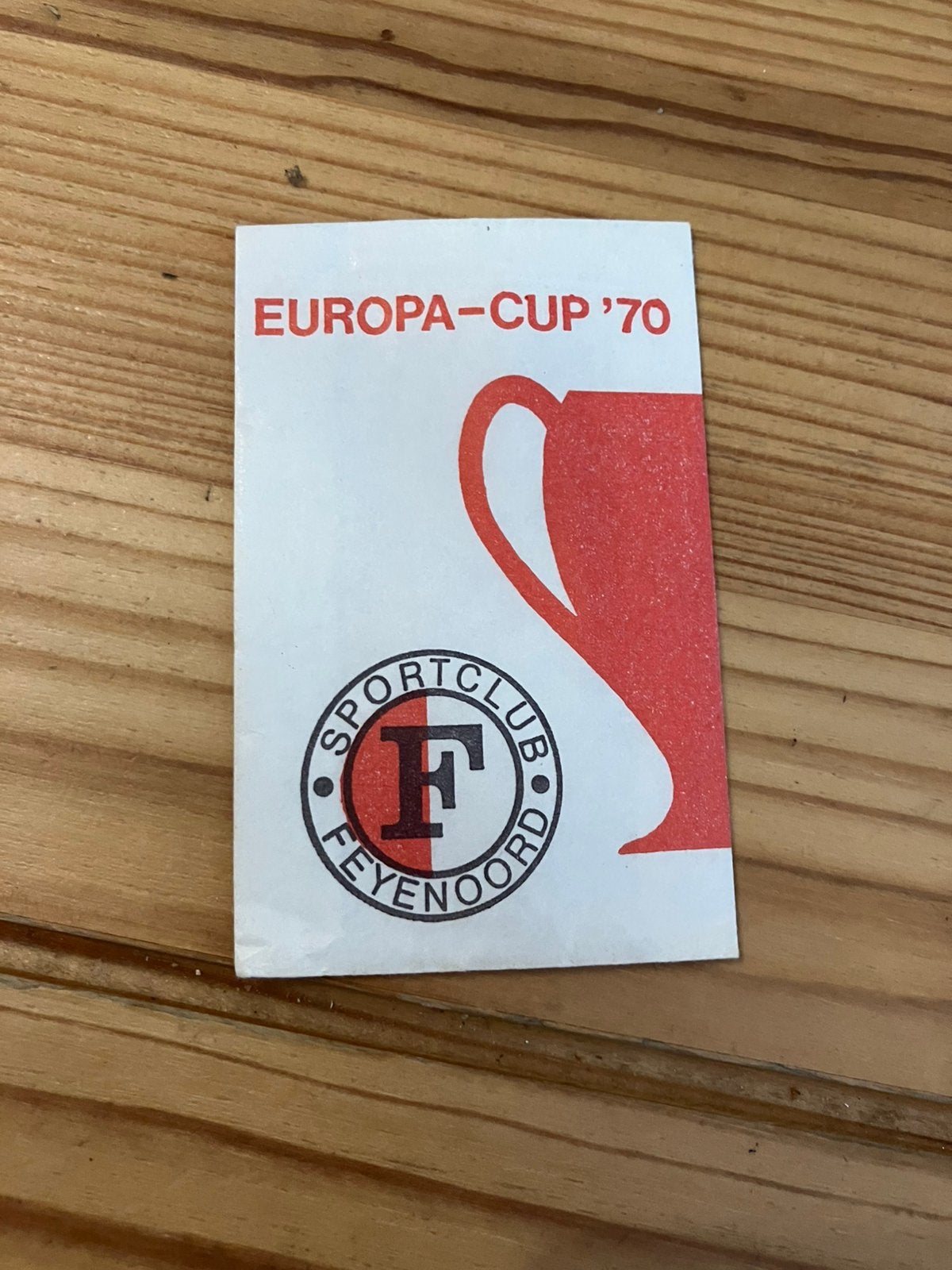 Suikerzakje Feijenoord feyenoord Europa-cup 1970, Verzamelen, Ophalen of Verzenden, Gebruikt, Buitenlandse clubs