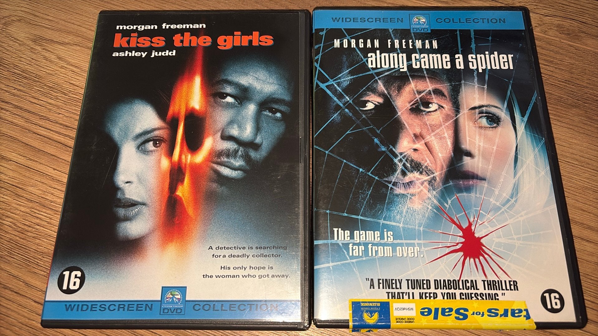 Kiss the Girls en Along Came a Spider met Morgan Freeman., Vanaf 16 jaar, Ophalen of Verzenden, Zo goed als nieuw, Actiethriller