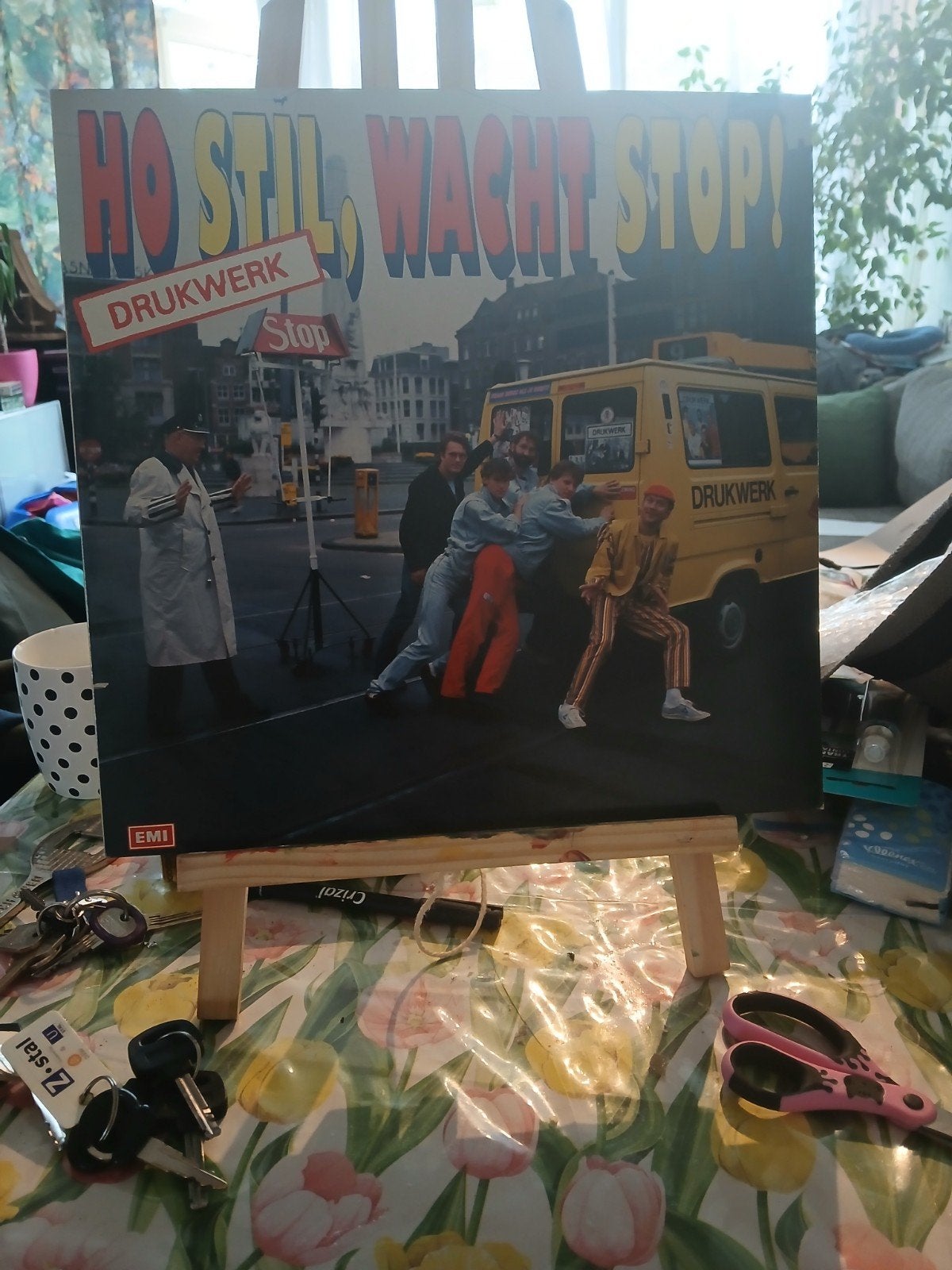 Drukwerk - Ho Stil, Wacht Stop! LP vinyl plaat (Pop, 1981), Cd's en Dvd's, Vinyl | Nederlandstalig, LP, Gebruikt, Originele persing