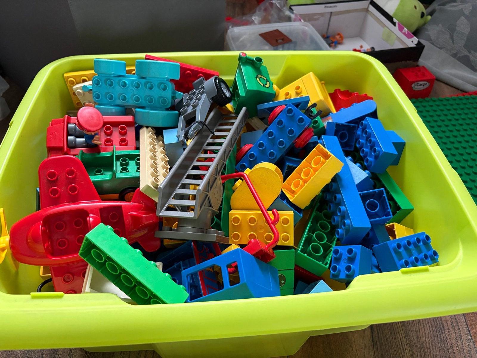 Grote partij LEGO Duplo blokken en onderdelen, Ophalen, Gebruikt, Losse stenen, Duplo