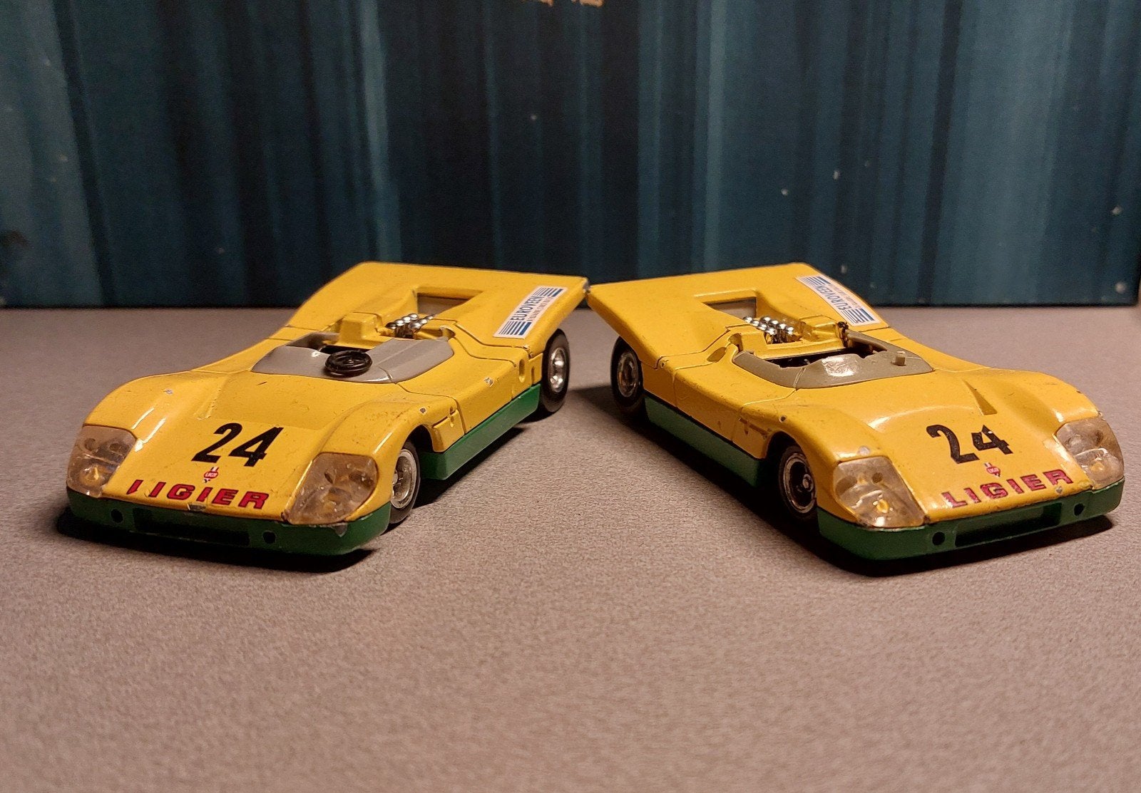 2x Solido Ligier JS/3 Le Mans raceauto's, schaal 1/43, Ophalen of Verzenden, Gebruikt, Overige typen