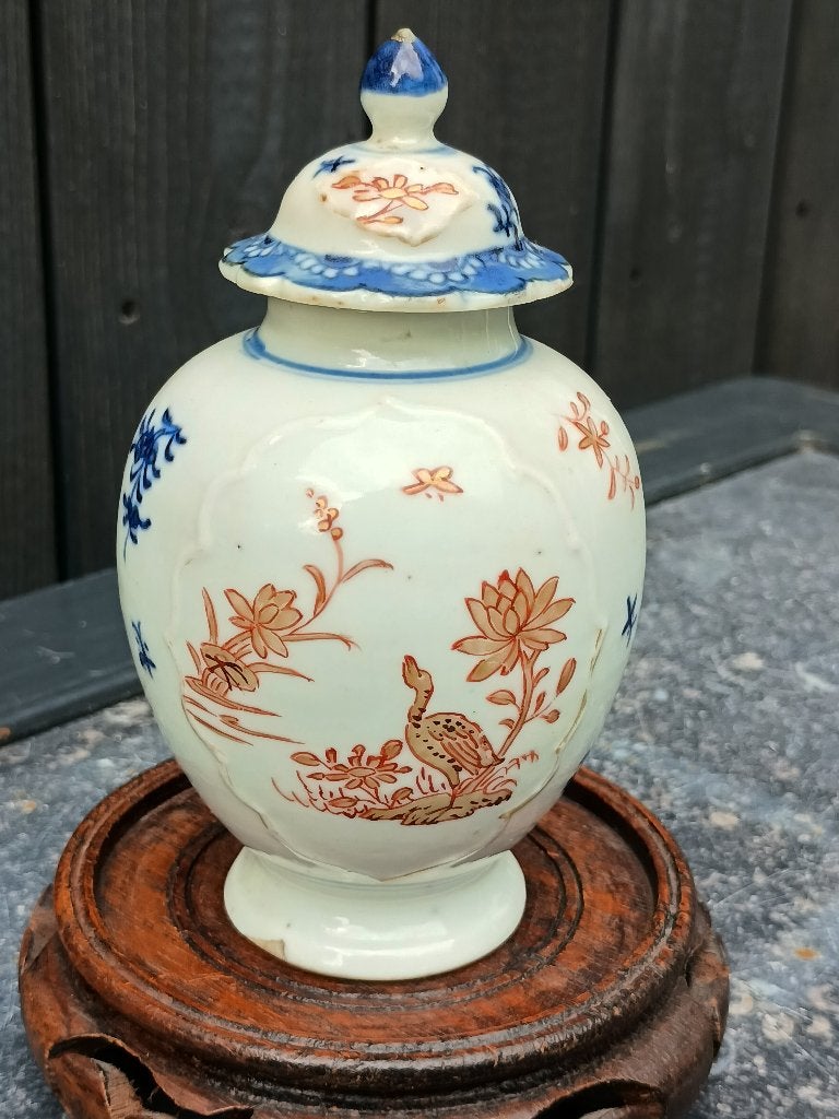 Antiek Chinese Porselein Theebus Kangxi Chinese tea caddy, Ophalen of Verzenden