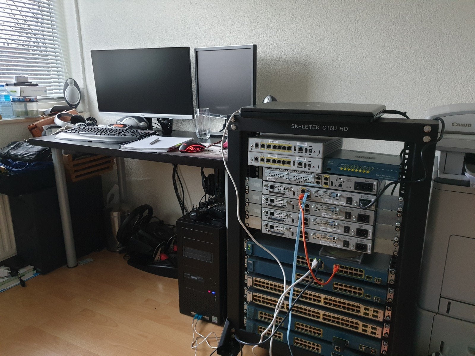 Cisco routers en switches incl rack CCNA, Computers en Software, Ophalen, Gebruikt, Cisco