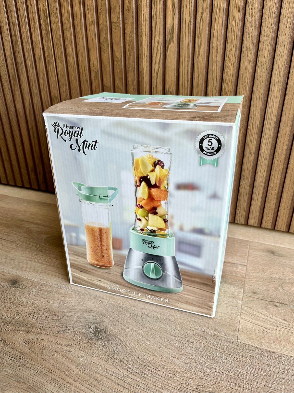 Bestron Royal Mint AFM200M Smoothie Maker nieuw in doos, Ophalen of Verzenden, Nieuw, Blender