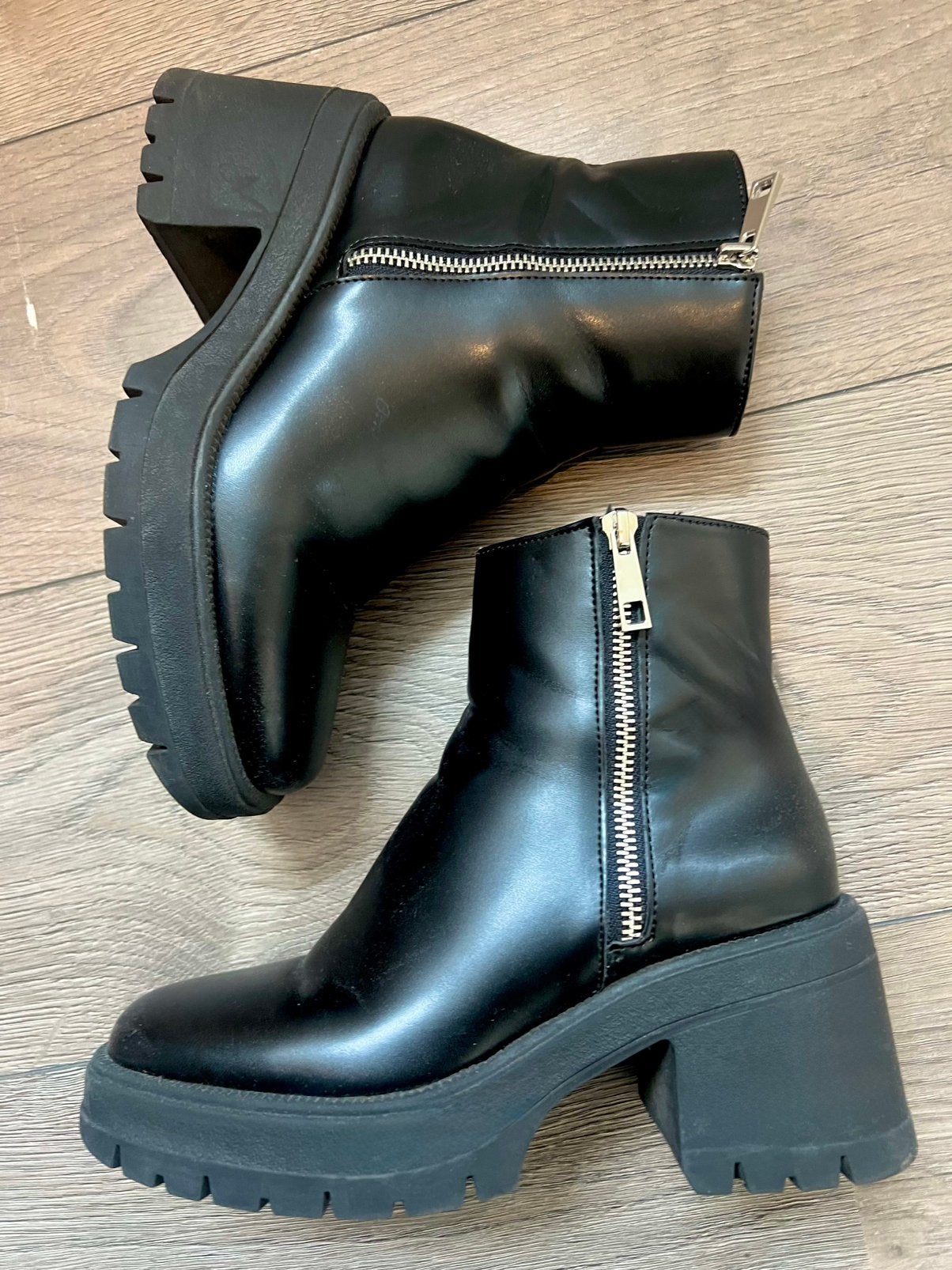Healed Ankle boots, Verzenden, Zo goed als nieuw, Zwart