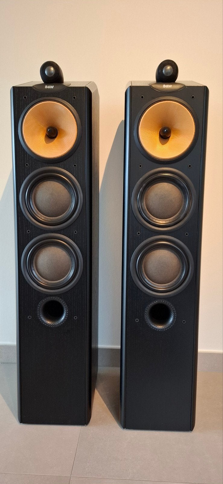 B&W CDM 9-NT Black Ash speakers * Nautilus Technology *, Stereo speakers, Gebruikt, Bowers & Wilkins (B&W), Ophalen