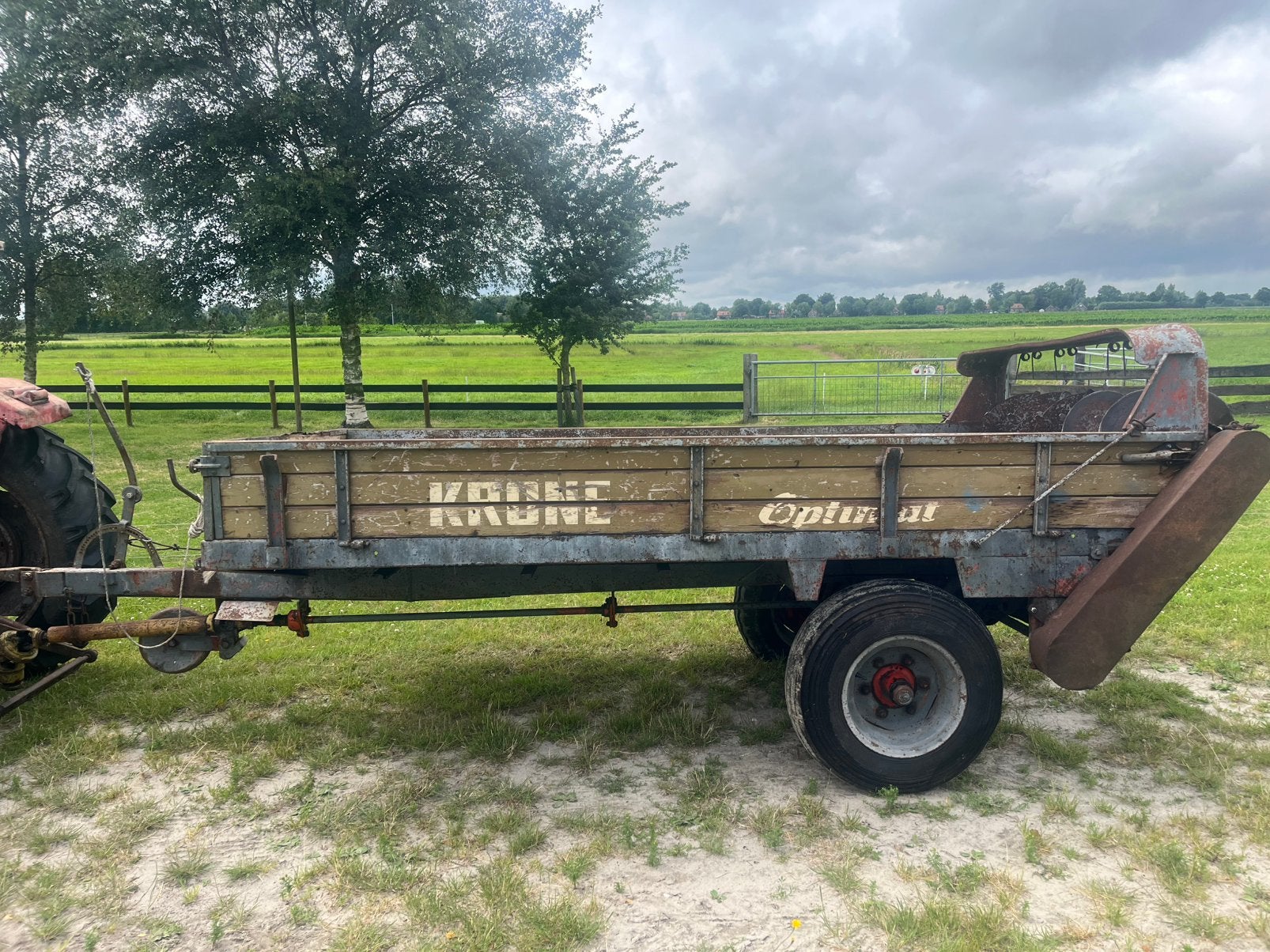 Krone optimat mestwagen, Ophalen, Weidebouw