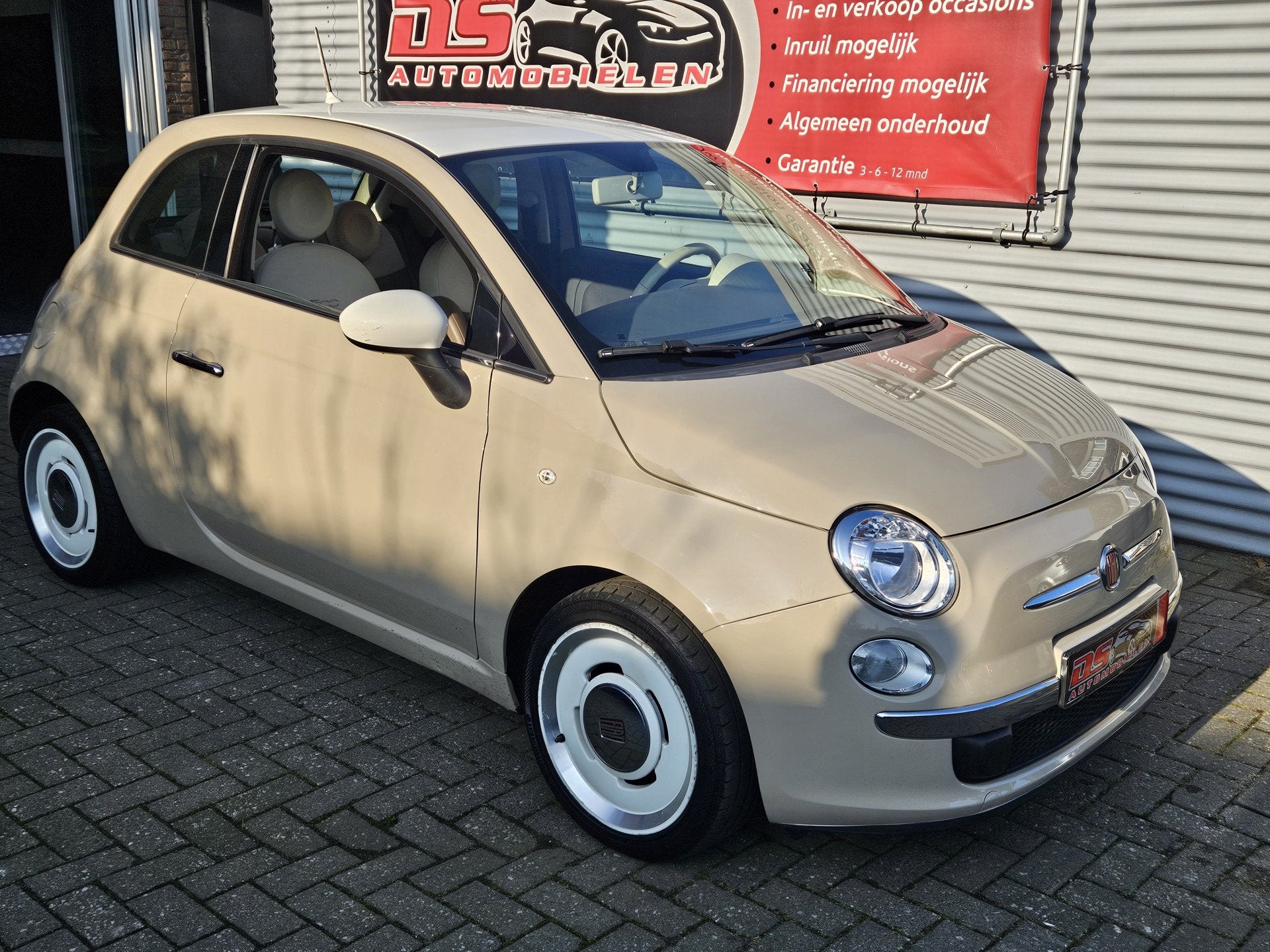Fiat 500 0.9 TwinAir Turbo vintage '57 retro Fiat 500 0.9 Tw, Auto's, Voorwielaandrijving, Parkeersensor, Gebruikt, Euro 6