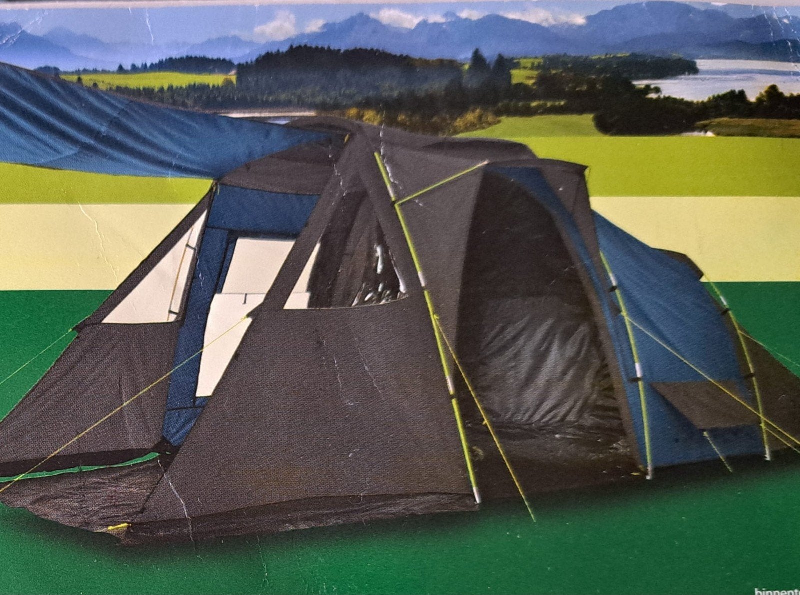 Leuke tent met grondzeil, haringen, watertankj, kampeerservi, Caravans en Kamperen, Tenten, Ophalen, Gebruikt, Tot en met 4