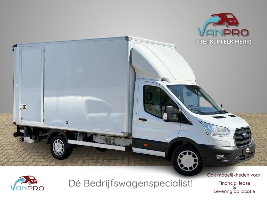 Ford TRANSIT Bakwagen 2.0 TDCI 129pk / Laadklep / Luchtverin, Auto's, Bestelauto's, Automaat, Stoelverwarming, 1995 cc, Wit