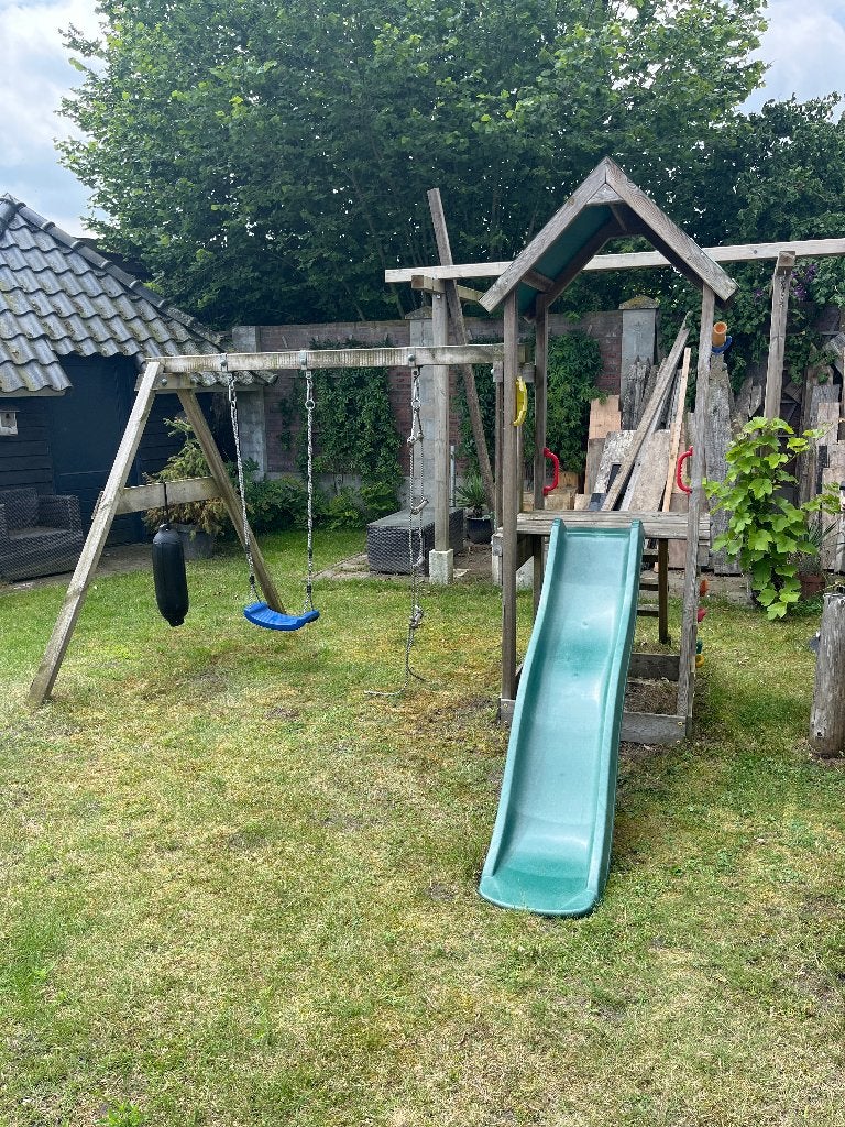 Kinderspeeltoestel, Ophalen, Gebruikt, Hout