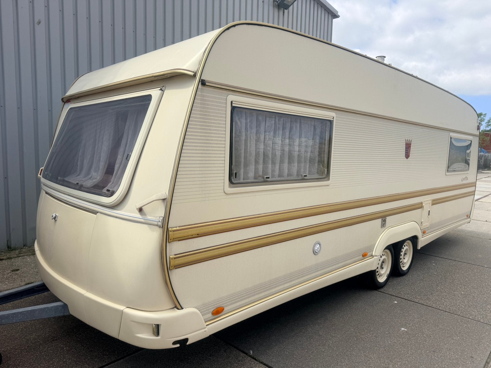 Tabbert Comtesse 620 tandemasser bouwjaar 2000, Caravans en Kamperen, Rondzit, Tabbert, Schokbreker, Frans bed