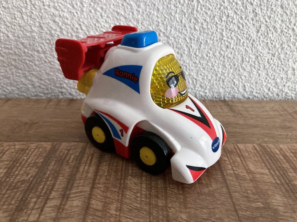 Vtech Toet Toet auto's Ronnie Raceauto in PRIMA staat., Ophalen of Verzenden, Gebruikt, 2 tot 4 jaar