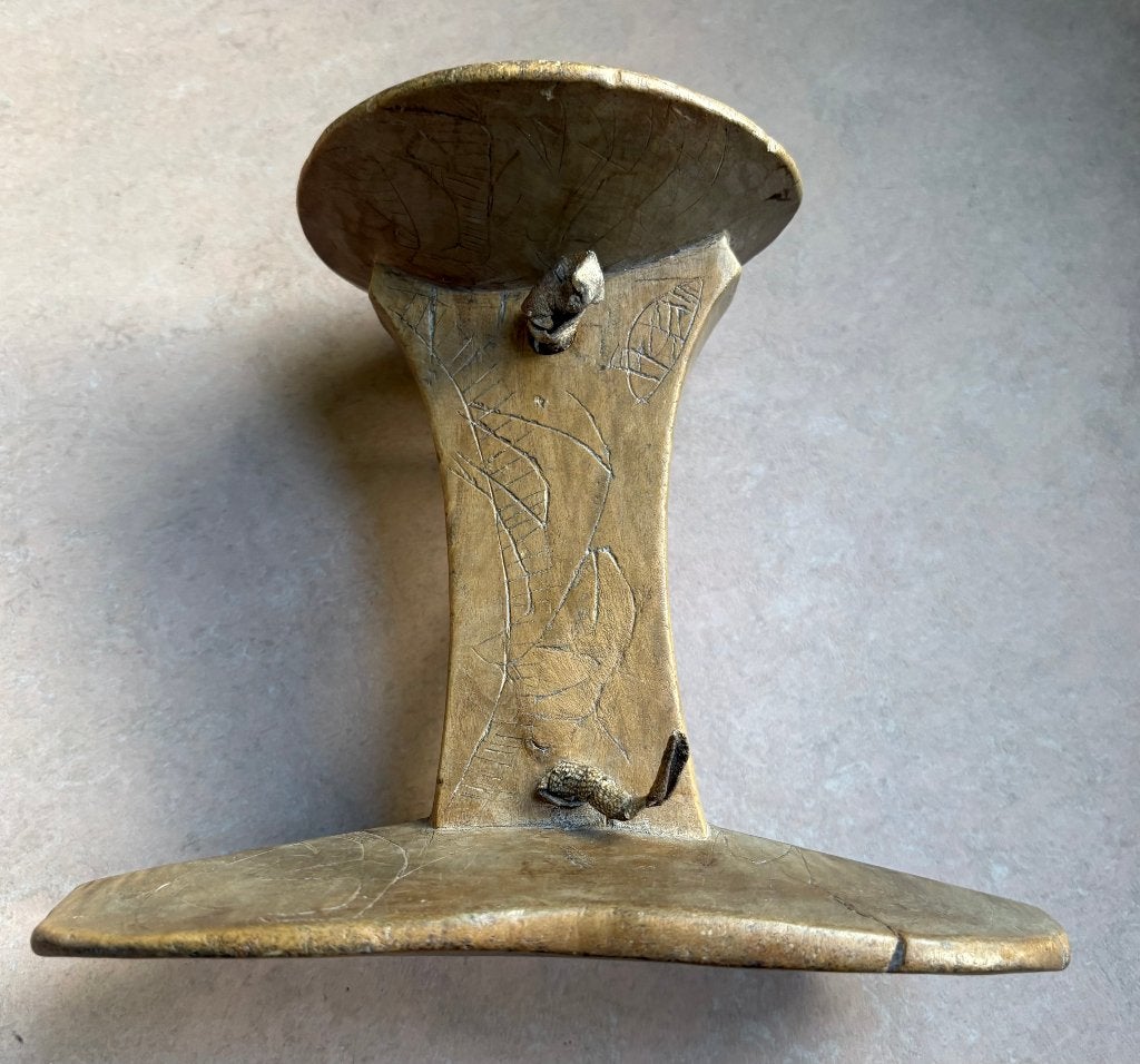 Houten Turkana hoofdsteun, Kenia, rond 1950, Hout, Bruin, Afrika, Ophalen of Verzenden