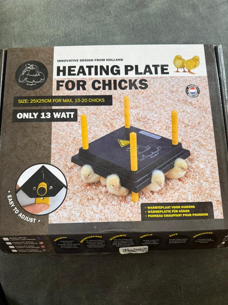 Warmteplaat 25x25 cm, Ophalen, Zo goed als nieuw, Overige typen