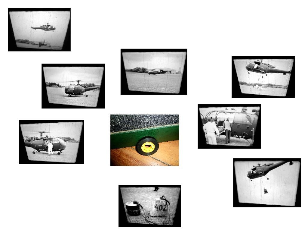 16mm film amateur - helikopter oefening - 50 mtr -, Audio, Tv en Foto, Filmrollen, 16mm film, Ophalen of Verzenden