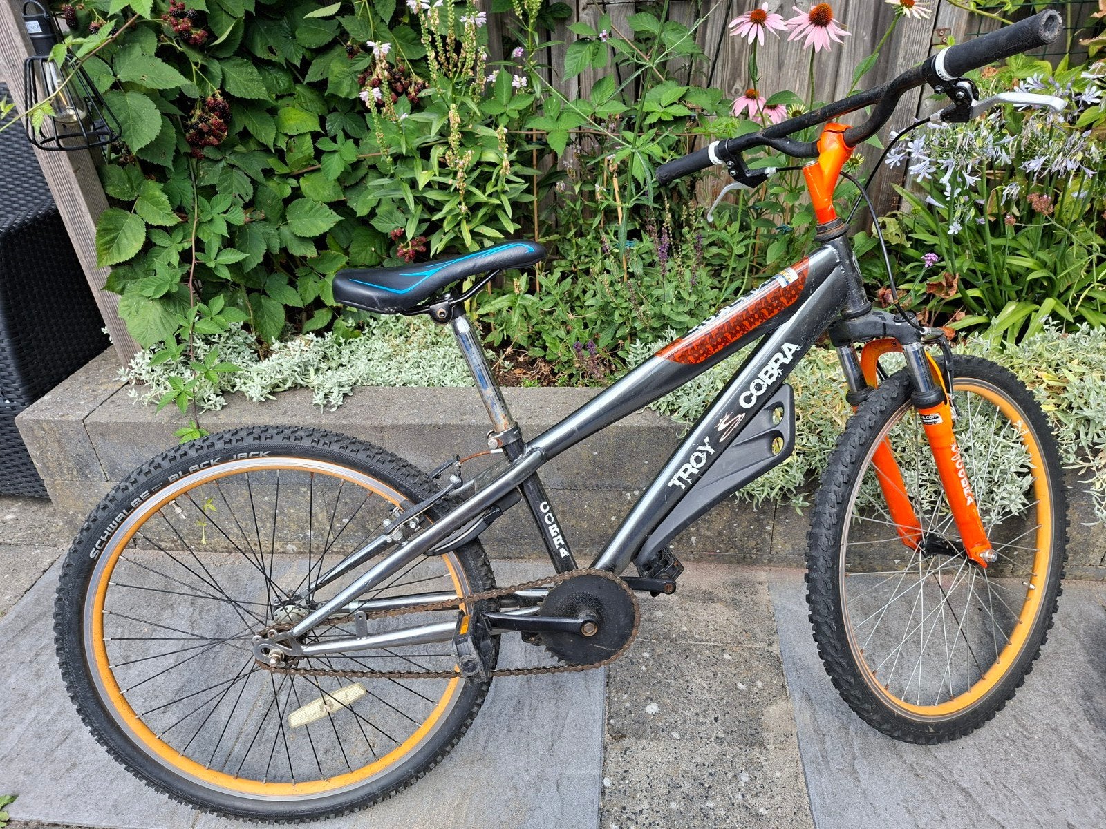 Kinder Mountainbike 24 inch,Troy Cobra, met terugtraprem, Gebruikt, Ophalen, Overige merken, Terugtraprem