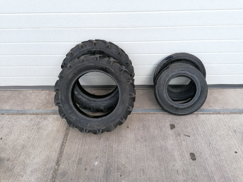 4 tractorbanden 4.00-10 | 6.5/80-15 met binnenbanden, Ophalen