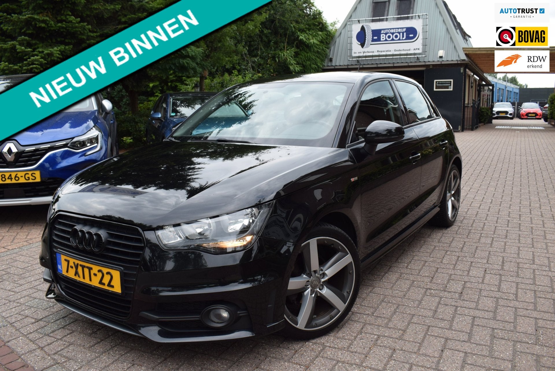 Audi A1 Sportback 1.2 TFSI Admired S-LINE 5 DRS/NAVI/AIRCO/C, Voorwielaandrijving, Euro 5, Zwart, 4 cilinders