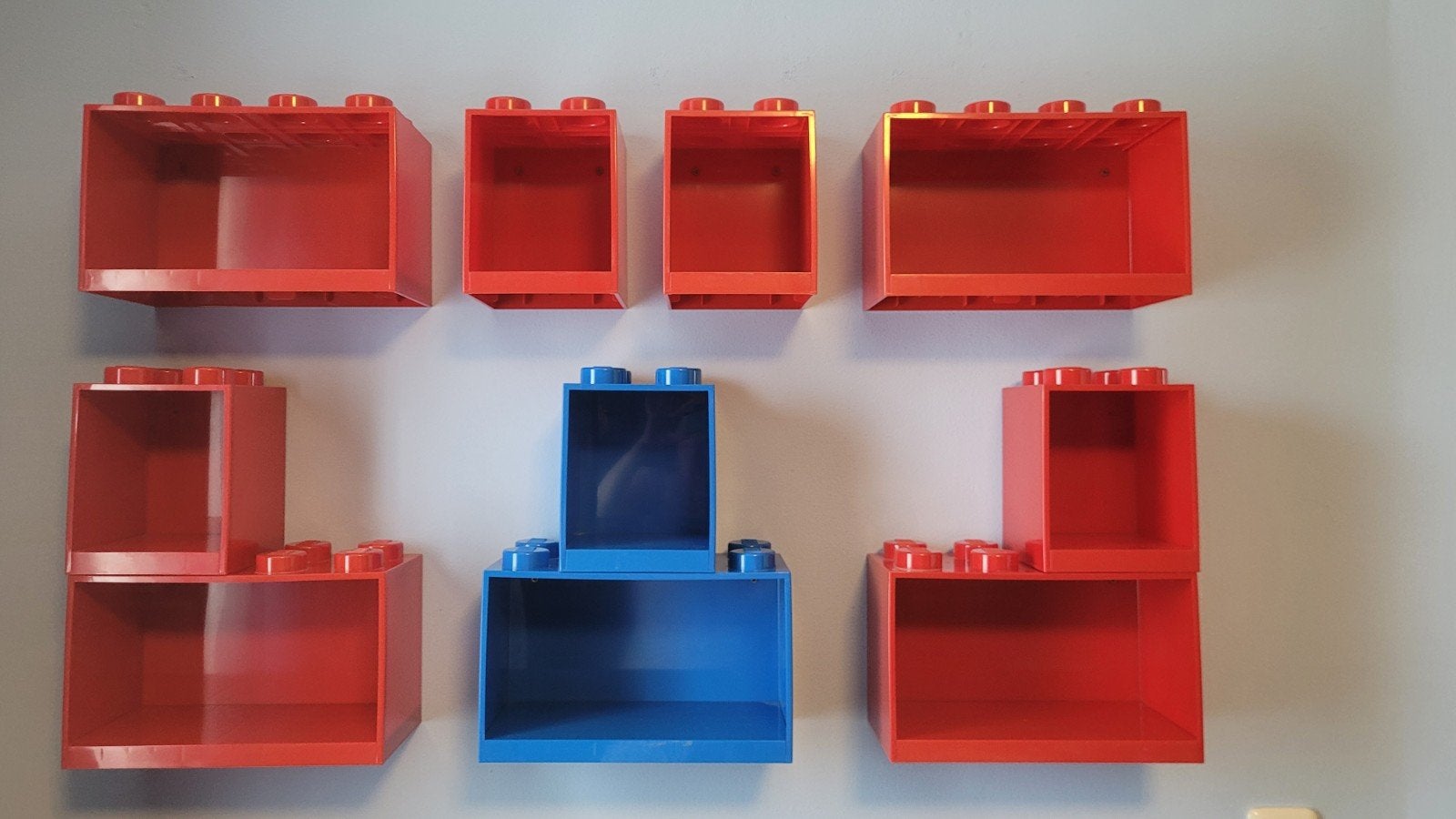 Lego wandmeubels opbergruimte voor LEGO modellen etc, Huis en Inrichting, Ophalen, Met plank(en), Kunststof, Gebruikt
