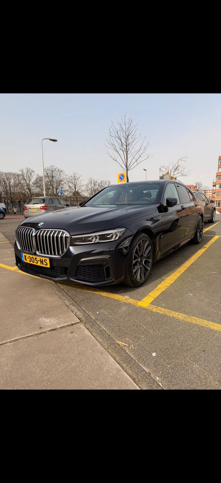 BMW 7-Serie 740i 340pk Aut 2019 Zwart, Auto's, Automaat, Achterwielaandrijving, 11 km/l, Bedrijf