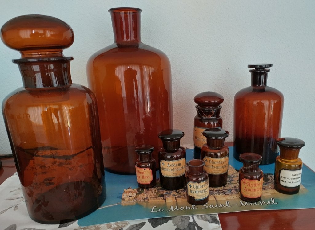 Apothekers stopflessen, Antiek en Kunst, Ophalen
