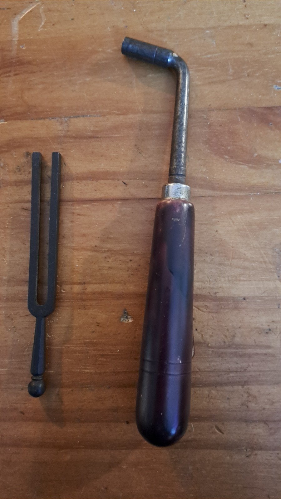 Stemgereedschap voor spinet/klavecimbel + stemvork, Ophalen of Verzenden, Gebruikt, Drums of Percussie