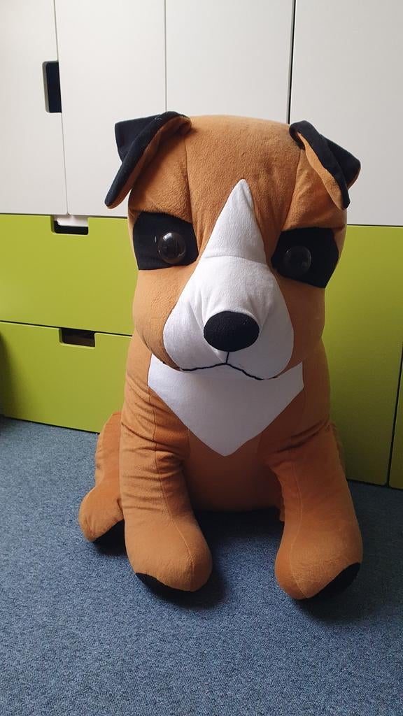 Grote knuffel hond, Ophalen, Zo goed als nieuw, Hond, Korrelvulling