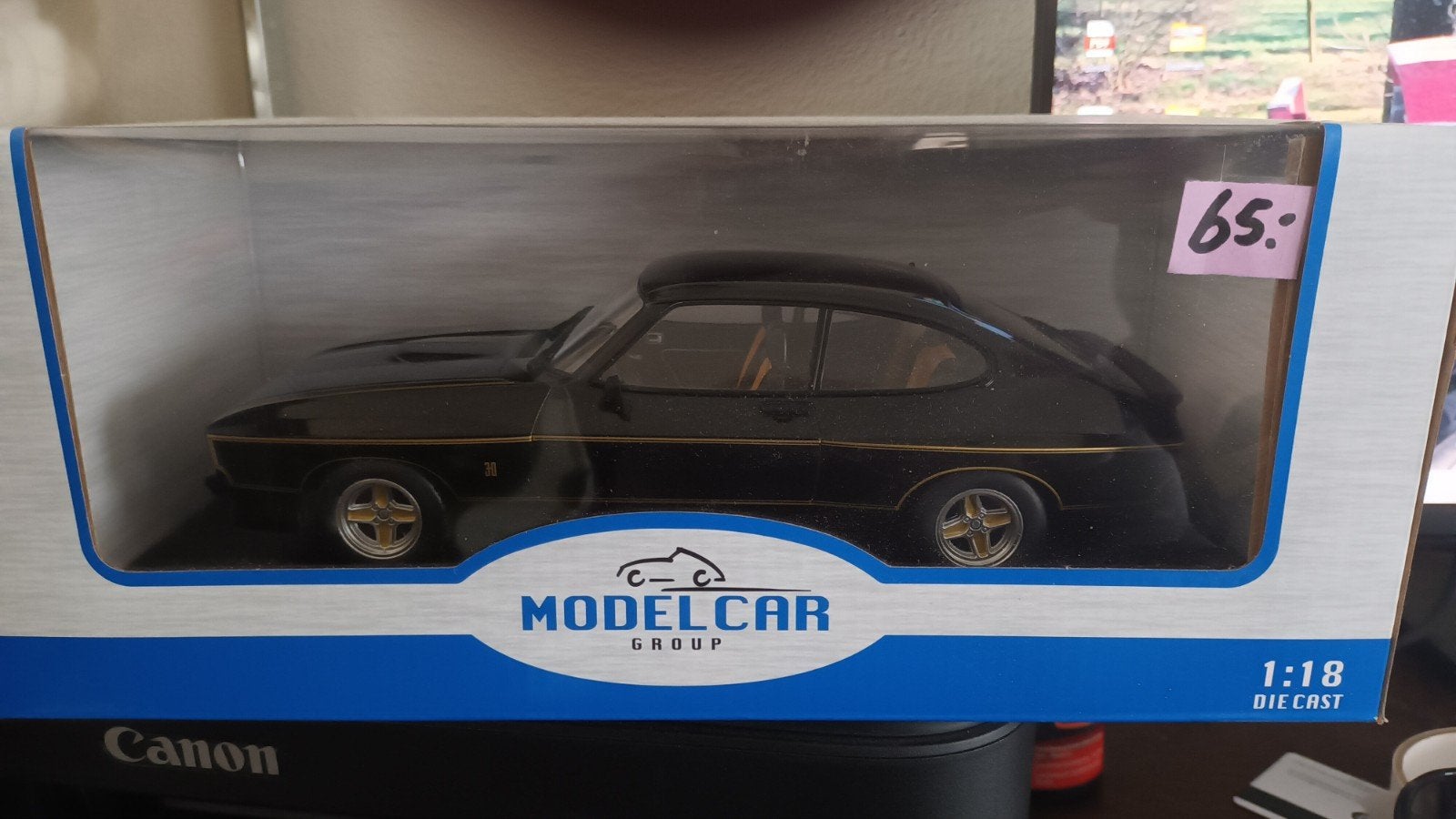 Nieuwe modelauto Ford Capri  , zwart, Overige merken, Nieuw, Ophalen of Verzenden, Nvt