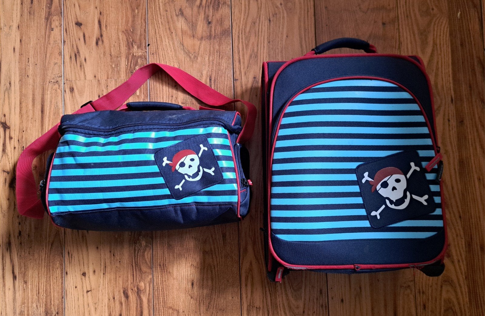 Stoere piratenkofferset, Minder dan 50 cm, Ophalen of Verzenden, Zo goed als nieuw, Minder dan 35 cm