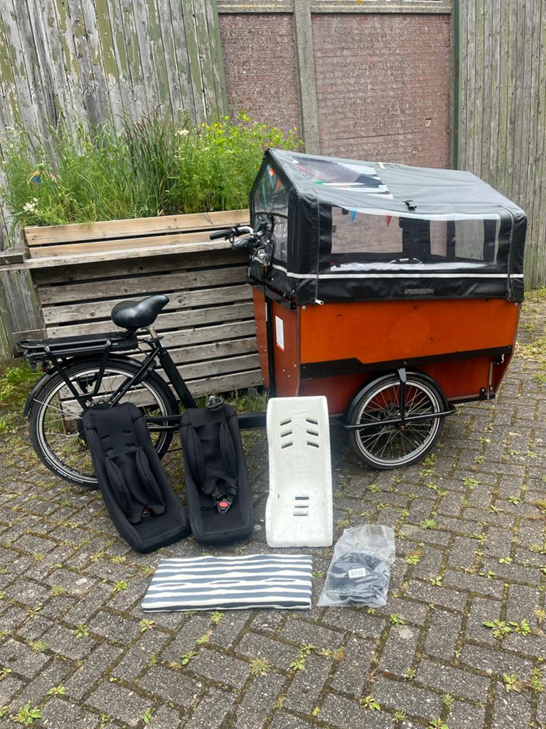 Nette Babboe Max-E, Fietsen en Brommers, Fietsen | Bakfietsen, Zo goed als nieuw, Overige merken, 4 kinderen of meer, Elektrisch