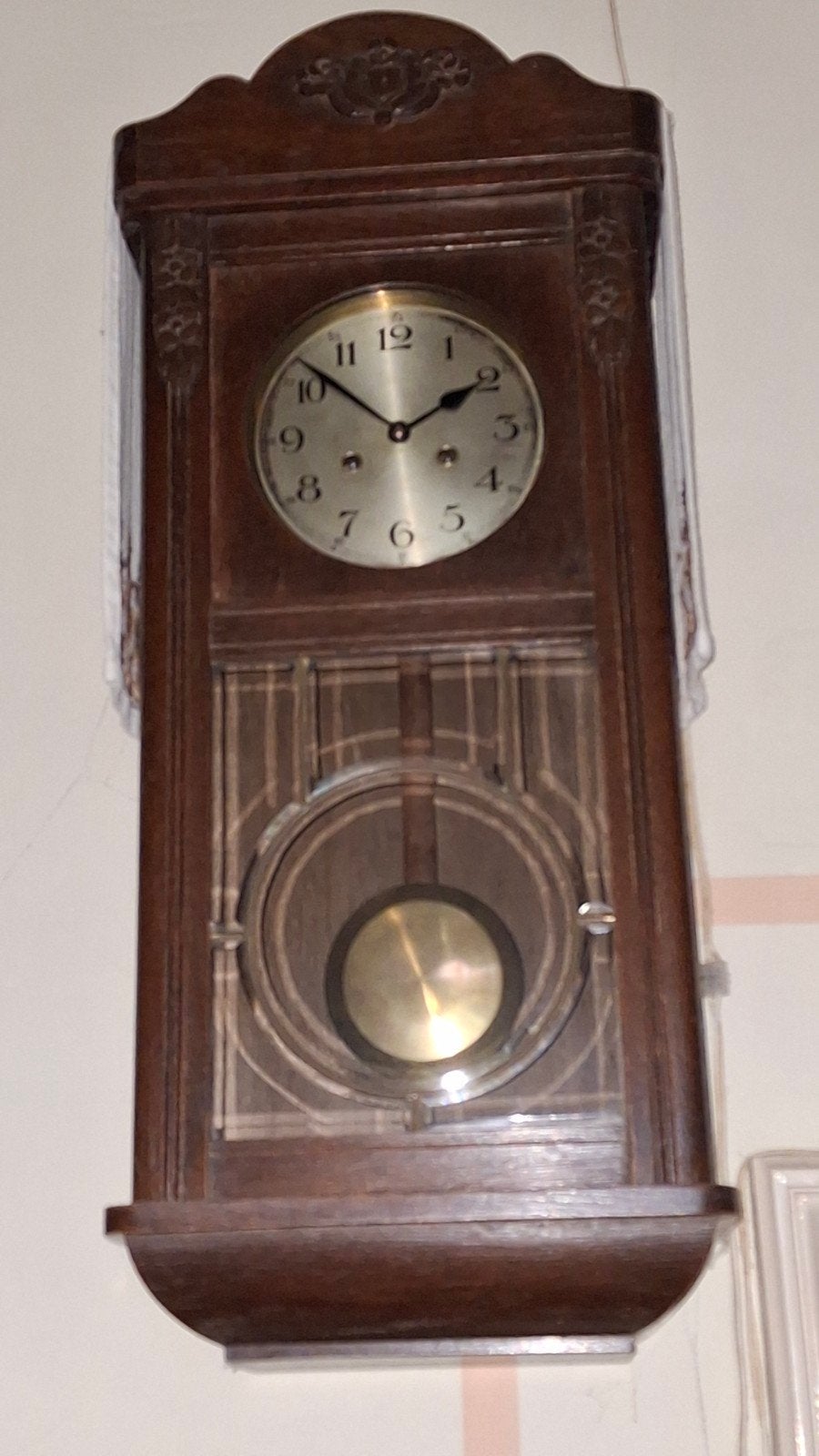 Antieke Regulateur Slingerwandklok - Circa 1920, Ophalen