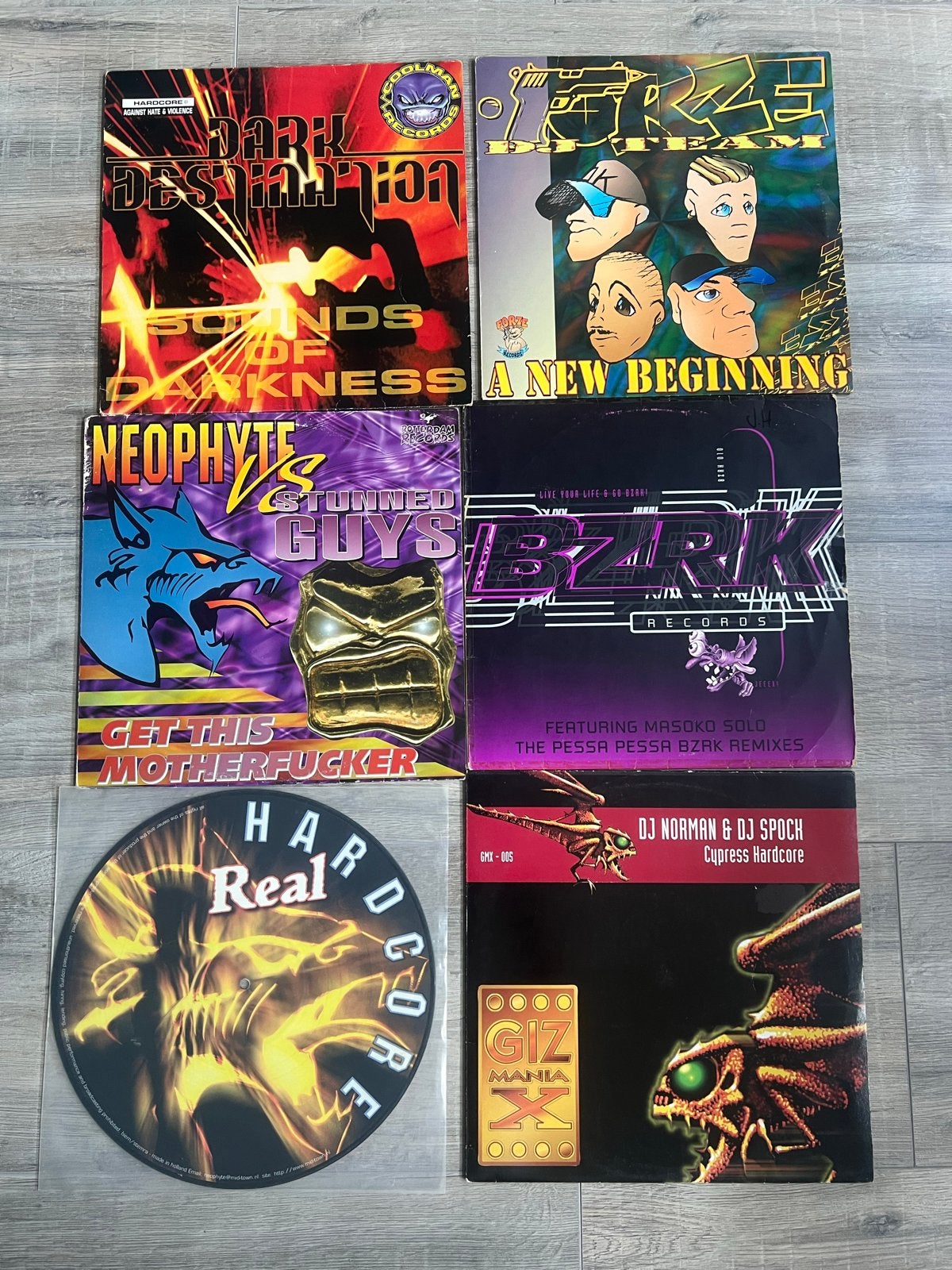 Hardcore/Gabber Vinyl Collectie - 6 Platen, LP, Gebruikt, Hardcore, Ophalen of Verzenden