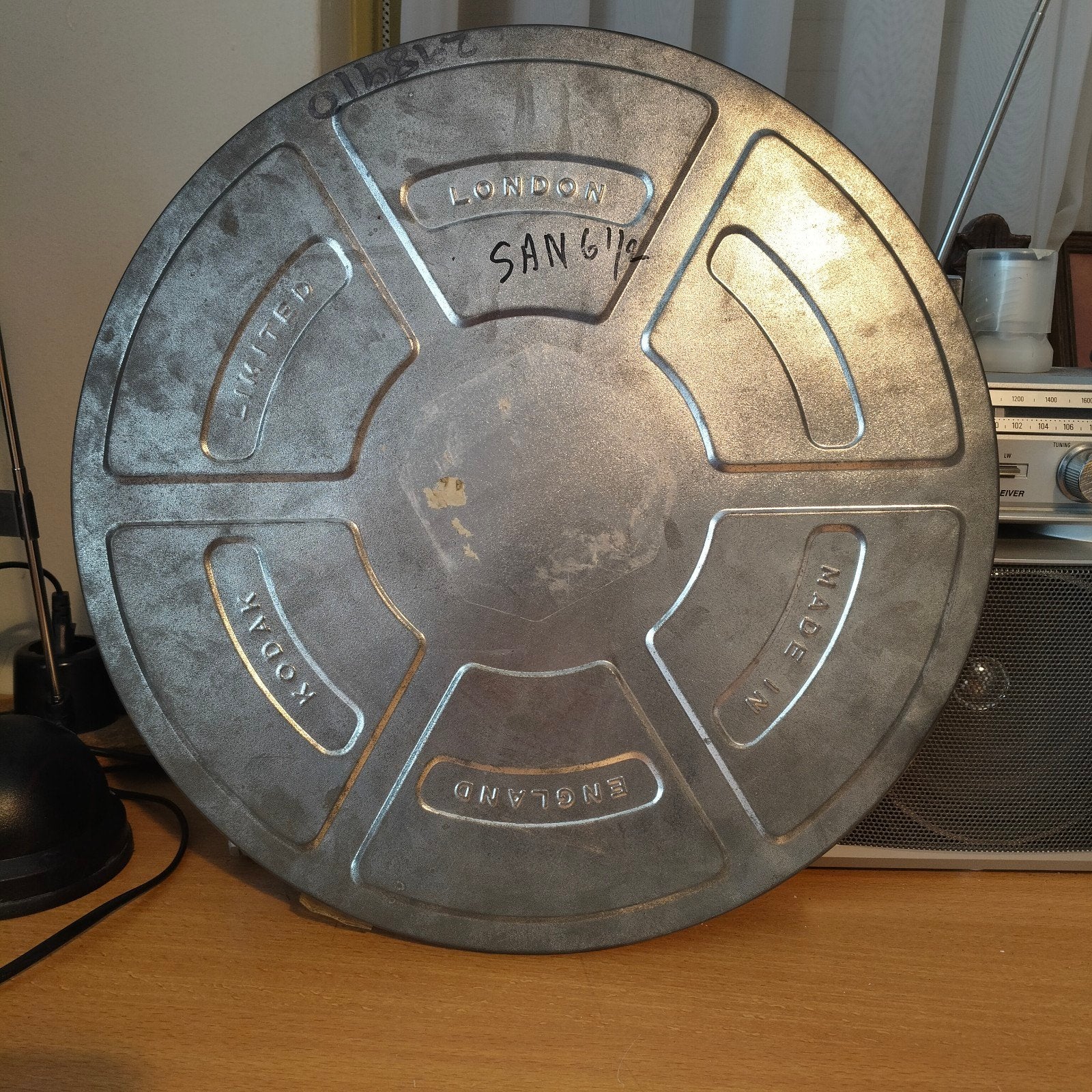 Metalen 16mm filmrol blik, diameter 40cm, Kodak, Ophalen of Verzenden, Accessoire