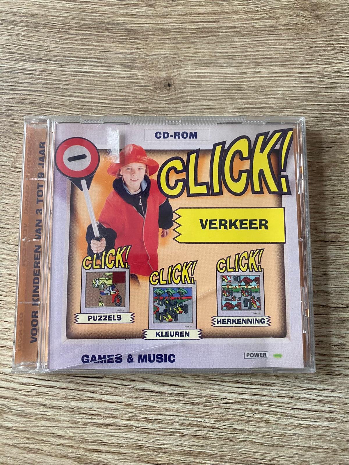 Click! Verkeer – PC cd-rom – Educatief kinderspel (3-9 jaar), Ophalen of Verzenden, Gebruikt, Puzzel en Educatief, Vanaf 3 jaar