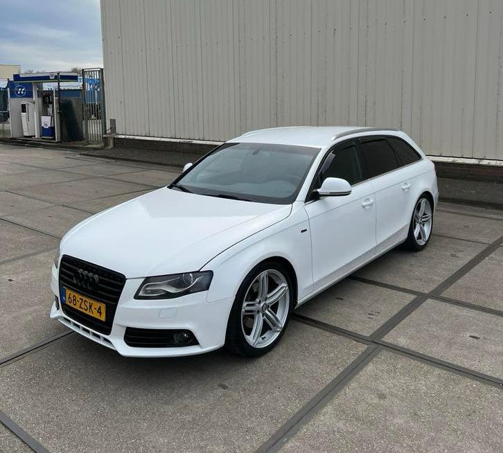 Audi A4 2.0 Tfsi 132KW Avant 2008 Wit, Voorwielaandrijving, 15 km/l, Stoelverwarming, Zwart