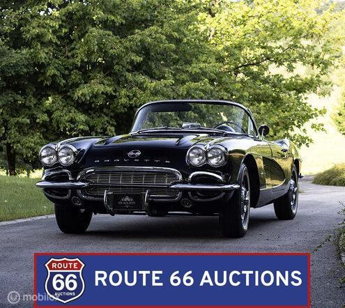 Chevrolet Corvette C1 Cabriolet | 1961 | Route 66 Auctions, Overige carrosserieën, Chevrolet, Zwart, Bedrijf