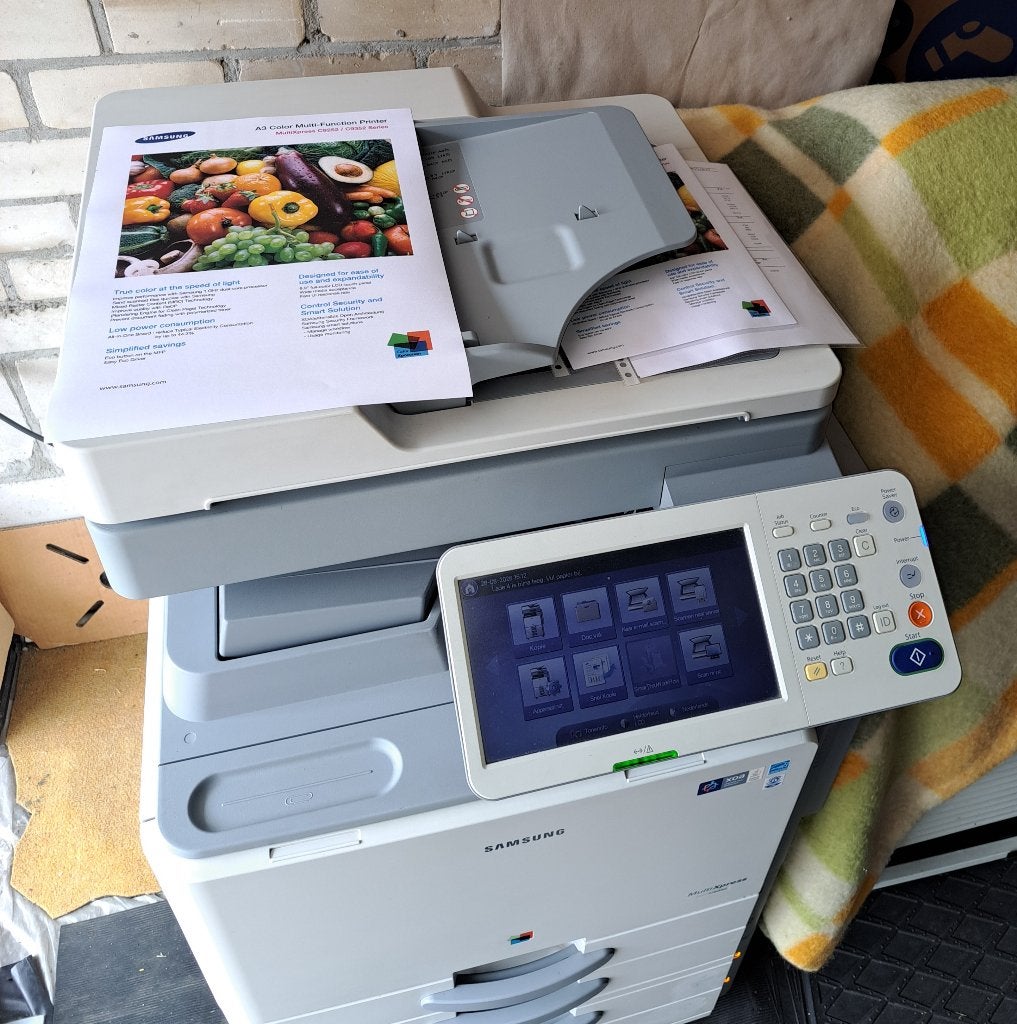 A3 kleurenlaser Samsung MultiXpress C9352, Ophalen, All-in-one, Refurbished, Faxen