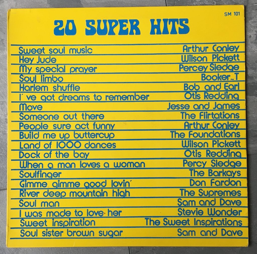20 Super Hits - Soul Music, Cd's en Dvd's, LP, Gebruikt, Ophalen of Verzenden, Complilatie