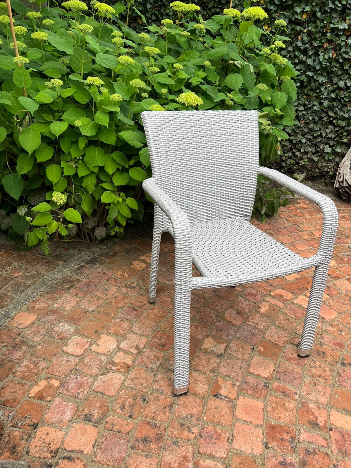 2 Hartman wicker tuinstoelen, Ophalen, Zo goed als nieuw, Wicker, Stapelbaar