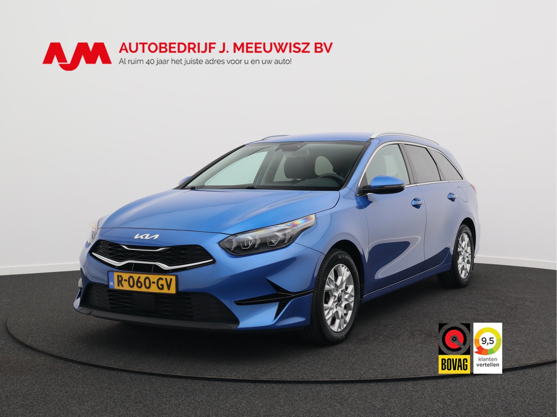Kia Ceed Sportswagon 1.0 T-GDi DynamicPlusLine/ lage km/ tre, Voorwielaandrijving, Gebruikt, Blauw, Leder en Stof