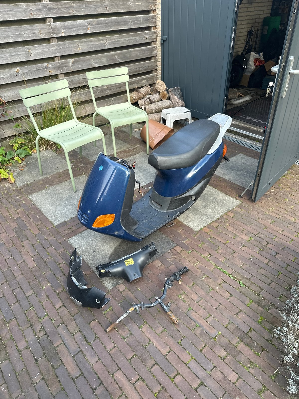 Piaggio Zip Type 3 Brommer (geen wok) met kabelboom, Fietsen en Brommers, Ophalen of Verzenden, Gebruikt, Zip