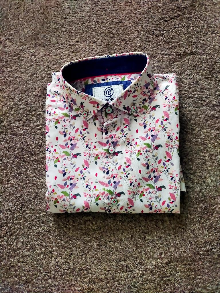 Overhemd Companeros, Kleding | Heren, Overhemden, Ophalen of Verzenden, Zo goed als nieuw, Blauw, Halswijdte 39/40 (M)