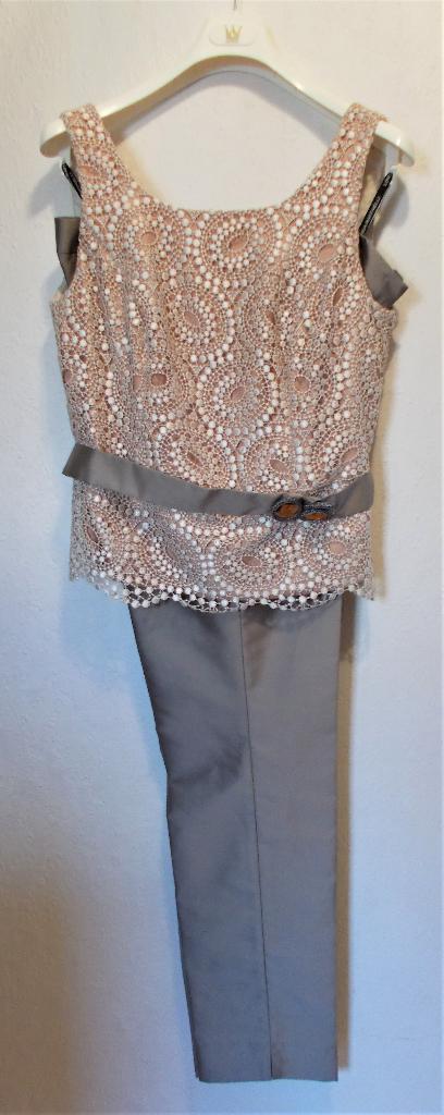 Mooie top met silk broek van Linea Raffaelli! 42, Overige typen, Bruin, Verzenden, Maat 42/44 (L)