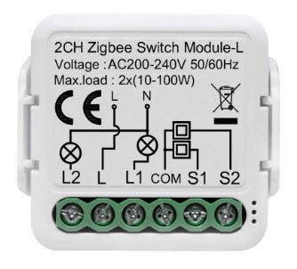 Tuya ZigBee 3.0 inbouwschakelaar 2CH zonder neutrale draad, Info@zdvshop.nl, Merefeltstraat 15, Nieuw, Ophalen of Verzenden