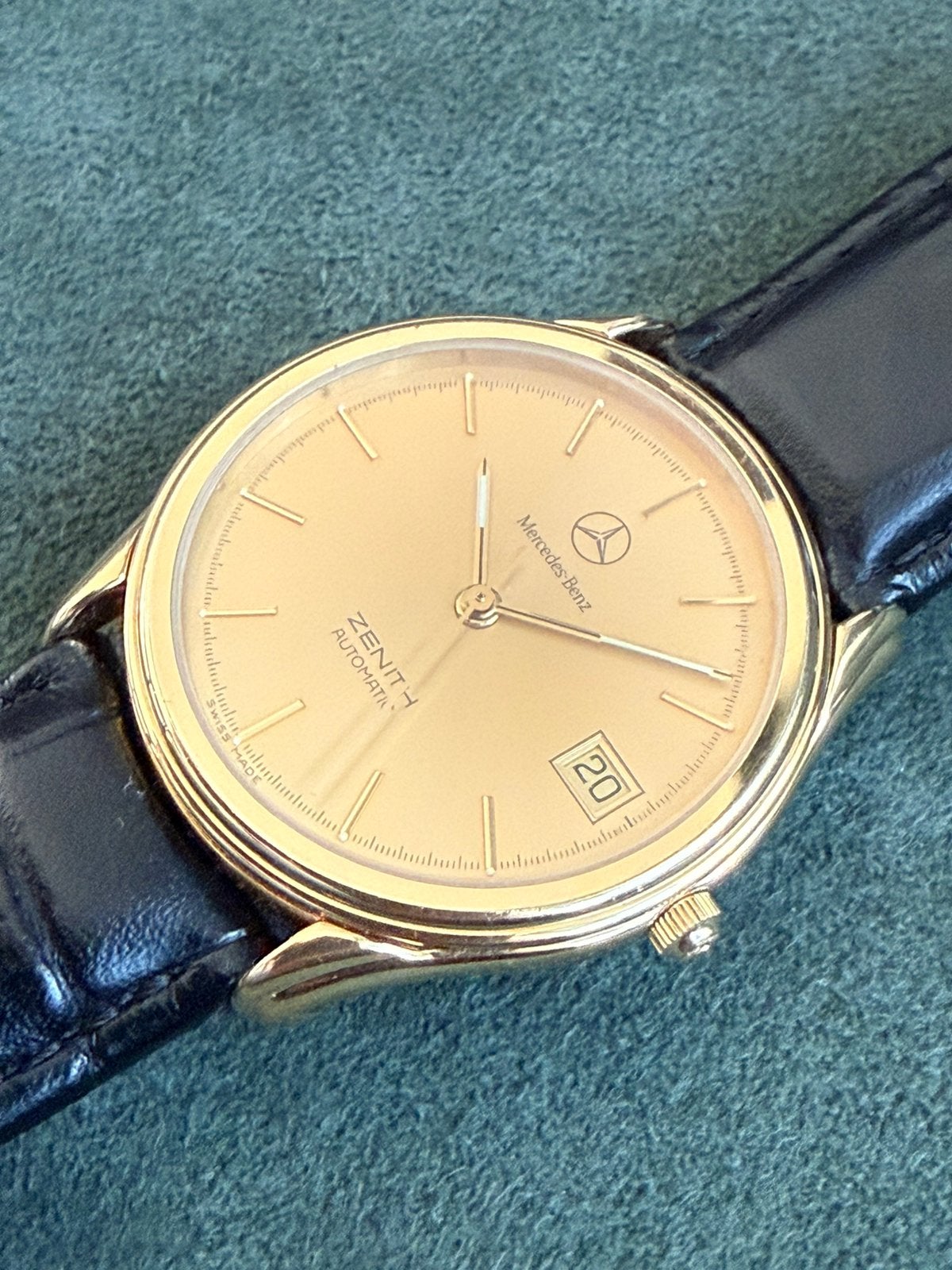 Zenith Mercedes Benz - Horloge - Automatisch - Goud, Sieraden, Tassen en Uiterlijk, Overige merken, Staal, Verguld, 1960 of later